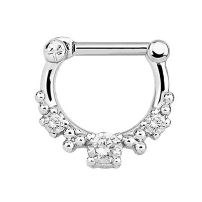 Nasenpiercing ADELIA´S "Piercing Nasenpiercing", Damen, silber, Silber 925 (Sterlingsilber), modisch, Piercings, mit 316l Stahlstab als Verschluss Clicker