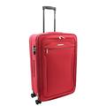 A1 FASHION GOODS 4 Wheels Suitcases Ultra Lightweight Soft Luggage Expandable Digit Lock Travel Bags Floaty (Red, Medium Check-in Size)