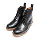 Black Goodyear Welted Brogue Chapman Country Boots-Mens UK 8