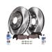 2011-2020 Toyota Sienna Front Brake Pad and Rotor Kit - Detroit Axle