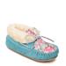 Minnetonka Charley - Girls 8 Toddler Blue Slipper Medium