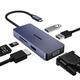 USB C Hub, OBERSTER 6 in 1 USB C Adapter mit HDMI 4K, VAG, 2 USB 2.0, SD/TF, USB C Hub für MacBook Pro/Air, Samsung, Surface Go und andere USB C Geräte