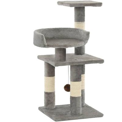 Vidaxl - Katzen-Kratzbaum mit Sisal-Kratzsäulen 65 cm Grau Image