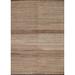 Earth Tone Kilim Oriental Area Rug Hand-woven Wool Carpet - 5'0" x 6'4"