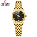 CHENXI – montres de luxe à Quartz pour femmes montre-bracelet en acier inoxydable doré décontracté