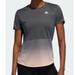 Adidas Tops | Adidas Own The Run Women Running T-Shirt Grey Size L | Color: Gray/Orange | Size: L