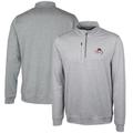 Men's Cutter & Buck Bobby Bowden Gray Florida State Seminoles Big Tall Stealth Heathered Quarter-Zip Pullover Jacket