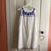 J. Crew Dresses | Jcrew Embroidered Linen/Cotton Shift Dress Xxs Euc | Color: Blue/White | Size: Xxs