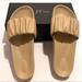 J. Crew Shoes | J. Crew Pacific Scrunchie-Strap Slides Size 10 Sandy Beach | Color: Tan | Size: 10