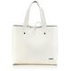 Calvin Klein Jeans STEF Reversible Tote J6EJ600586 Damen Shopper 45x29x15 cm (B x H x T), Weiß (White/Silver 100)