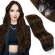 Vivien Balayage Micro Beads Hair Extensions Light Brown to Darkest Brown Balayage Micro Loop Hair Extensions Brown Micro Loop Human Hair Extension 50strands 50gram #2/8/2 20inch