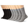 Camano Herren 9106 Socken, Grau (L.Grey Mel. (10) + Anthra 0010), 39/42 (9er Pack)