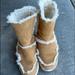 Coach Shoes | Coach Winter Fur Sneaker Boots Size 8 In Tan/Ivory | Color: Cream/Tan | Size: 8