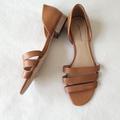 Madewell Shoes | *Mis-Mates* Madewell Leather Strap Slip-On Sandals Left-9 / Right-8 | Color: Brown/Tan | Size: L9/R8 Mismate