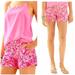 Lilly Pulitzer Shorts | Lilly Pulitzer 5” Buttercup Shorts Pink Pout Mango Salsa Scallop Pink Sz 2 | Color: Pink | Size: 2