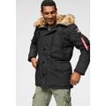 Parka ALPHA INDUSTRIES "POLAR JACKET" Gr. XXXL, schwarz Herren Jacken Parkas