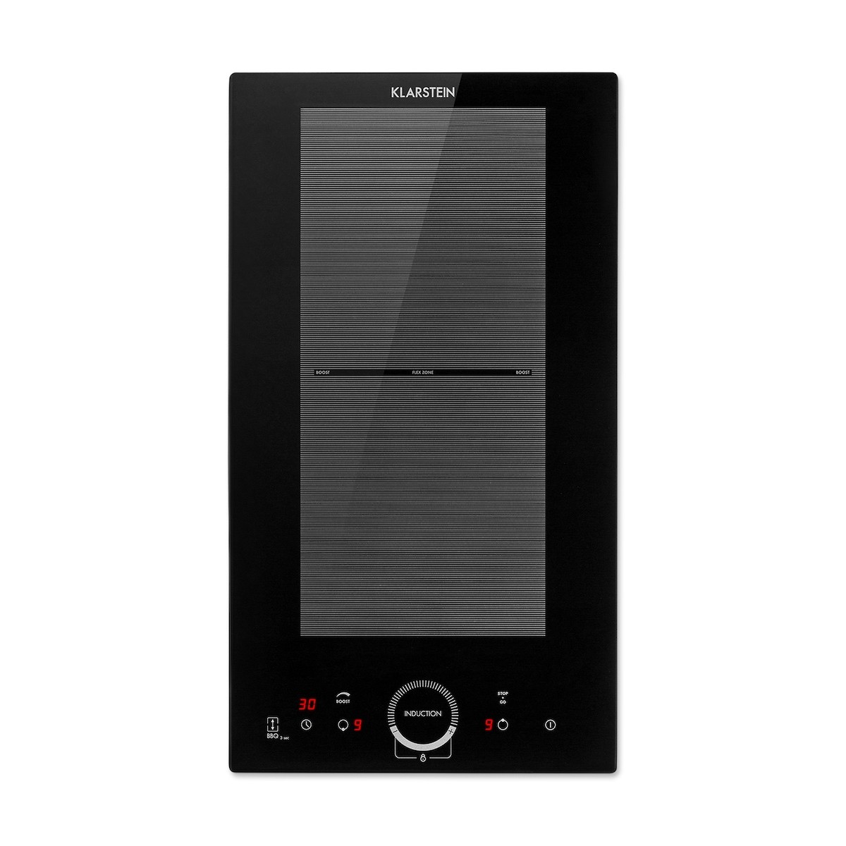Klarstein Delicatessa Slim Domino Induktionskochfeld 3500W Timer schwarz Schwarzes Glas Image
