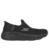 Skechers Women's Slip-ins: Max Cushioning - Smooth Sneaker | Size 9.0 Wide | Black | Textile | Machine Washable