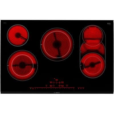 BOSCH Elektro-Kochfeld, schwarz, B:81,6cm H:4,4cm T:52,7cm, Kochfelder, Power Boost für schnelles Erhitzen und Kochen