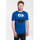 T-Shirt LOGOSHIRT "Krümelmonster - Cookie Monster" Gr. 5XL, blau Herren Shirts T-Shirts