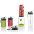 Breville Blend Active Personal Blender & Smoothie Maker | 350W | Family Pack | 4 Portable Blend Active Bottles (300ml | 600ml) | Leak Proof Lids | White & Green [VBL252]