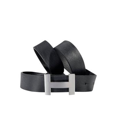Koppelgürtel SILBERGIFT, Damen, Gr. 100, schwarz, Rindsleder, unifarben, casual,klassisch,feminin,elegant, Gürtel, mit dekorativer, grafischer Schließe Image