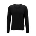 Boss Black Slim-Fit Pullover "Melba-P" Herren schwarz, Gr. L, Schurwolle