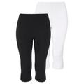 Leggings BOYSEN'S Gr. 52, N-Gr, schwarz-weiß (weiß, schwarz) Damen Hosen Strandhosen