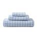 Laura Ashley Ginny 3 Piece Towel Set Terry Cloth/100% Cotton in Gray/Blue/Indigo | 28 W in | Wayfair USHSAC1225679