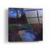 Millwood Pines Moonlit Stream by Chris Vest - Unframed Print Plastic/Acrylic in White | 36 H x 36 W x 0.2 D in | Wayfair