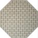 White 108 x 108 x 0.3 in Area Rug - Gracie Oaks Magdeleine Plaid Machine Tufted Indoor/Outdoor Area Rug in Beige/ | Wayfair