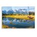 Millwood Pines Grand Teton Reflections Moose by Chris Vest - Unframed Print Plastic/Acrylic | 12 H x 16 W x 0.13 D in | Wayfair