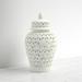 Kelly Clarkson Home Temple Jar - Ceramic Pierced Cut-Out Classic Contemporary Decorative Jar Accent | 18.5 H x 13.75 W x 13.75 D in | Wayfair