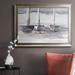 Breakwater Bay Caribbean Sails II - Picture Frame Painting on Canvas Canvas, Solid Wood in White | 24 H x 36 W x 2.5 D in | Wayfair