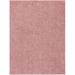 White 71 x 47 x 0.98 in Area Rug - Wade Logan® Aminna Solid Color Machine Woven Area Rug in Pink | 71 H x 47 W x 0.98 D in | Wayfair