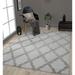 Gray 158 x 118 x 1.2 in Area Rug - Winston Porter Deryk Geometric Machine Woven Rectangle 9'8" x 13'2" Area Rug in | Wayfair