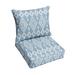 Dakota Fields Indoor/Outdoor Seat/Back Cushion Acrylic in Orange/Gray/Blue | 5 H x 22.5 W x 22.5 D in | Wayfair 97EC3B7FDDF74DF7A2E4E364E7719672