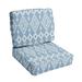 Dakota Fields Indoor/Outdoor Seat/Back Cushion Acrylic in Gray/Blue/Brown | 5 H x 23 W x 25 D in | Wayfair E22FC9F6AA0549D69940A1DC995937A3