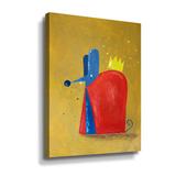 Zoomie Kids Rat King - Painting on Canvas in Blue/Red | 10 H x 8 W x 2 D in | Wayfair D29ECE5A715F430988C88C6700D1C89E