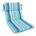 Rosecliff Heights Indoor/Outdoor Seat/Back Cushion Polyester in Blue | 3 H x 21 W x 40.5 D in | Wayfair 0F17C454AB5140969BE671B04B14AE82