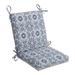 Bungalow Rose Outdoor Seat/Back Cushion Polyester in Blue | 3 H x 18 W x 36.5 D in | Wayfair 90E731B162434F54850E1A88D2D392F0