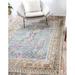 Blue/Brown 72 x 48 x 0.25 in Area Rug - Bungalow Rose Runner Oriental Power Loomed Area Rug in Teal/Purple/Brown | 72 H x 48 W x 0.25 D in | Wayfair