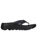 Skechers Women's GO WALK Massage Fit Sandal - Pure Bliss Sandals | Size 9.0 | Black/Gray | Textile | Machine Washable | Hyper Burst