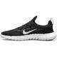 Laufschuh NIKE "FREE RUN 5.0" Gr. 38,5, schwarz-weiß (black, white, dk, smoke, grey) Schuhe Damen