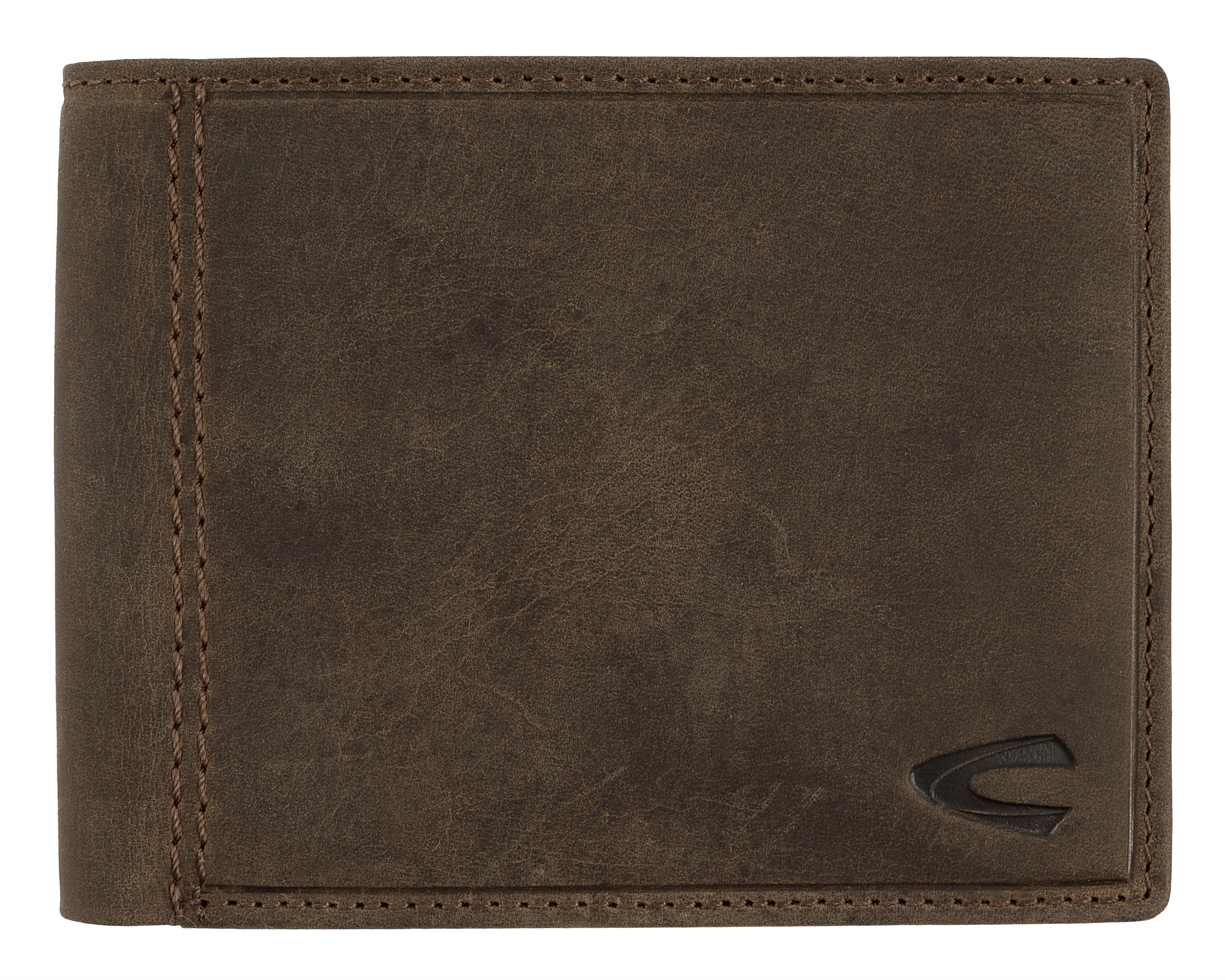 Geldbörse CAMEL ACTIVE "Vietnam", braun, Leder, Antik-Look, vintage, Kleinlederwaren, aus robustem Hunter-Leder und doppelten Ziernähten mit RFID Schutz Image