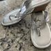 Lilly Pulitzer Shoes | Euc Silver Lily Size 7.5 Mckim Wedges. Worn Once I’m Usually 8 But These Fit. | Color: Silver | Size: 7.5
