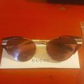 Gucci Accessories | Gucci Havana Gold Sunglasses | Color: Gold/White | Size: Os