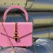 Gucci Bags | Gucci Limited Edition Sylvie 1969 Plexiglass Mini Bag W/ Gold Hardware And Chain | Color: Gold/Pink | Size: Os