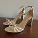 Kate Spade Shoes | Kate Spade Women’s Flamenco Leather Gold Ankle Strap Heels Size 11 | Color: Gold | Size: 11