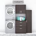 Bush Business Furniture Laundry Storage 3 Piece Laundry Room Organizer Set Wood in Gray | 61.81 H x 44.02 W x 24.69 D in | Wayfair LNS005SG